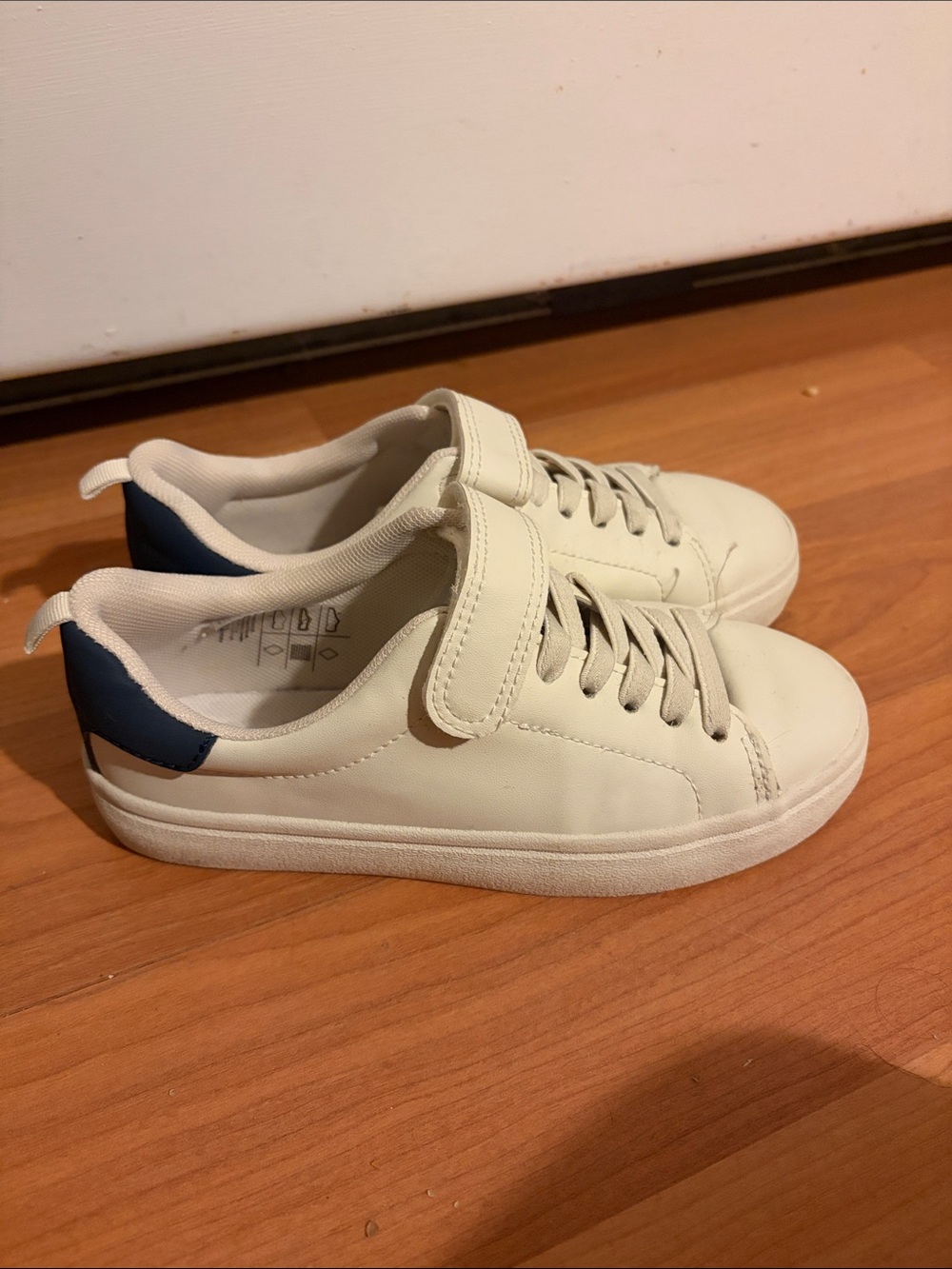 H&M Kids White & Navy Casual Sneakers